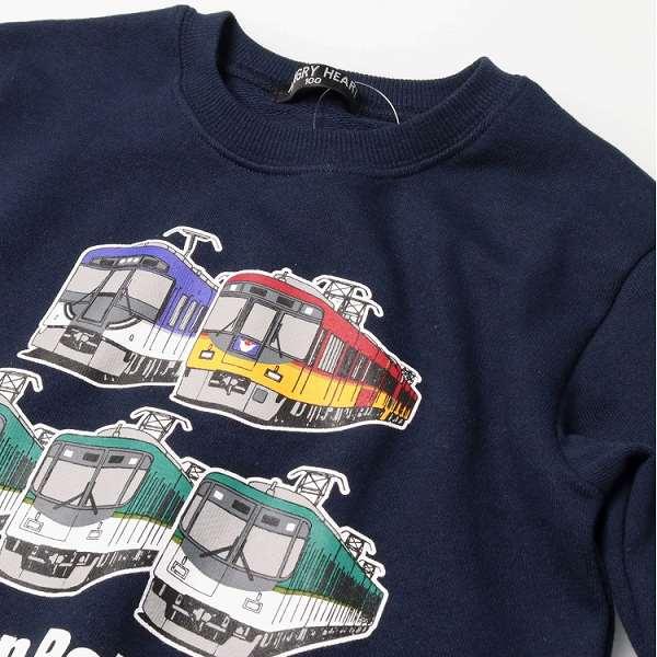 ハングリーハート Hungry Heart 京阪電車 集合 裏毛トレーナー コラボ (  90 100 110 120  ) 子ども服 長袖 秋冬 | hungry heart | 04