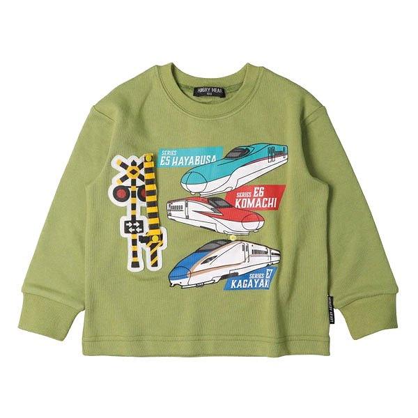 ハングリーハート Hungry Heart  JR新幹線 電車 踏切 仕掛け 裏毛トレーナーコラボ (  90 100 110 120  ) | hungry heart | 03