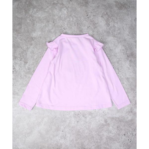 ●50％OFF● ラポシェビスキュイ La poche biscuit うさぎ プリント 肩フリル 長袖Tシャツ ( 90 100 110 120 130 ) ロンT sale アウトレット | la poche biscuit | 05