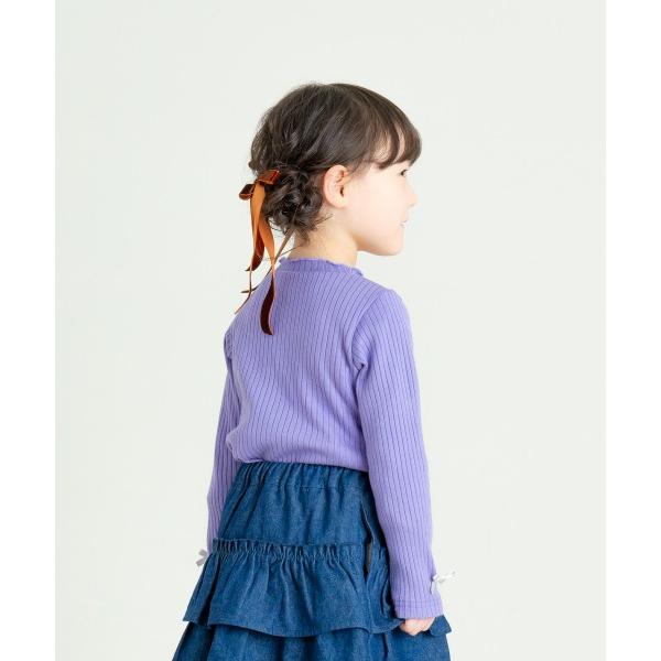 ラポシェビスキュイ La poche biscuit ハイネック フリル 長袖Tシャツ ( 90 100 110 120 130 ) ロンT | la poche biscuit | 03