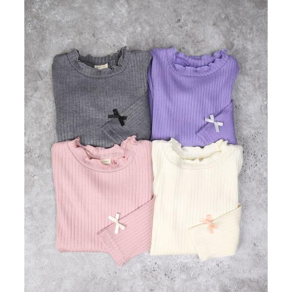ラポシェビスキュイ La poche biscuit ハイネック フリル 長袖Tシャツ ( 90 100 110 120 130 ) ロンT | la poche biscuit | 09