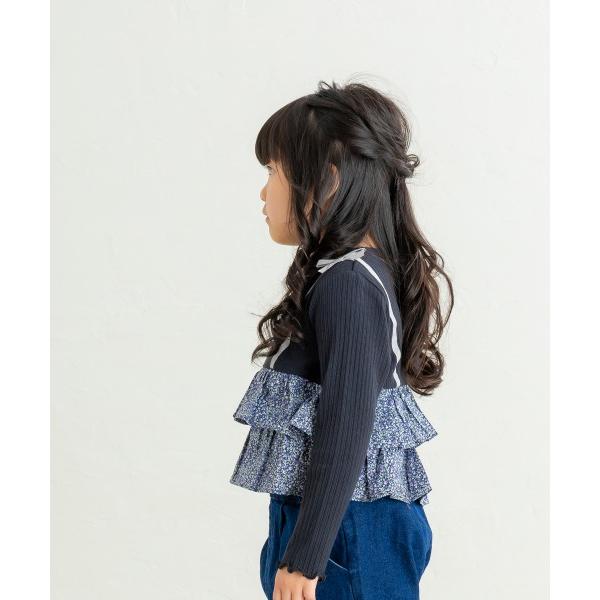 ●70％OFF● ラポシェビスキュイ La poche biscuit ２段フリル重ね着風 長袖Tシャツ ( 90 100 110 120 130 ) ロンT sale アウトレット | la poche biscuit | 06
