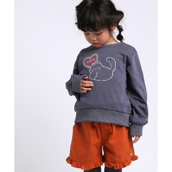 ラポシェビスキュイ La poche biscuit ハート ねこ トレーナー ( 90 100 110 120 130 ) 子ども服 幼児 | la poche biscuit | 02