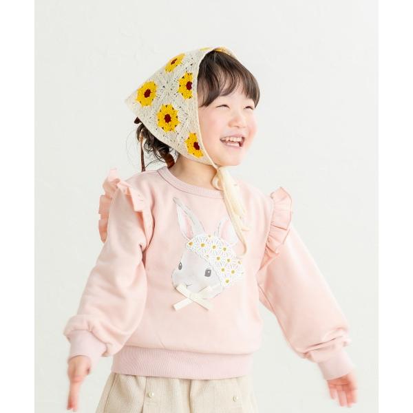 ラポシェビスキュイ La poche biscuit バブーシュカ うさぎ トレーナー ( 90 100 110 120 130 ) | la poche biscuit | 01