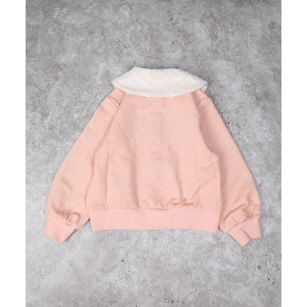 ラポシェビスキュイ La poche biscuit うさぎ襟 前ボタンラメ トレーナー ( 90 100 110 120 130 ) | la poche biscuit | 04