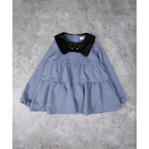 ラポシェビスキュイ La poche biscuit ねこ襟 チュニック ( 90 100 110 120 130 ) 子ども服 幼児 キッズ | la poche biscuit | 12