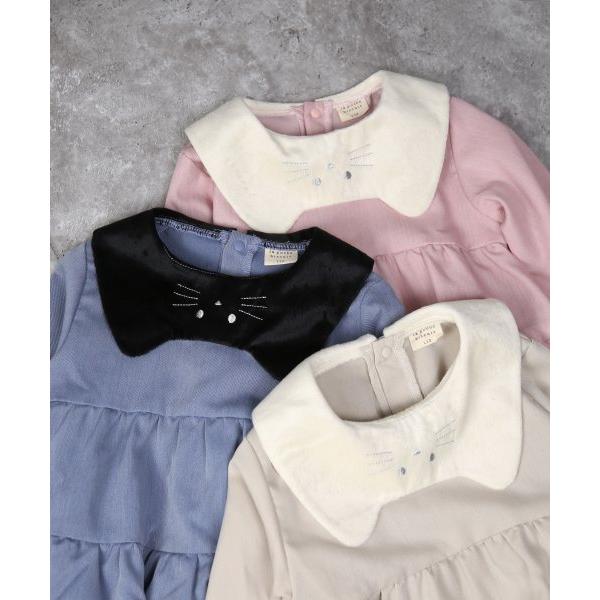 ラポシェビスキュイ La poche biscuit ねこ襟 チュニック ( 90 100 110 120 130 ) 子ども服 幼児 キッズ | la poche biscuit | 15