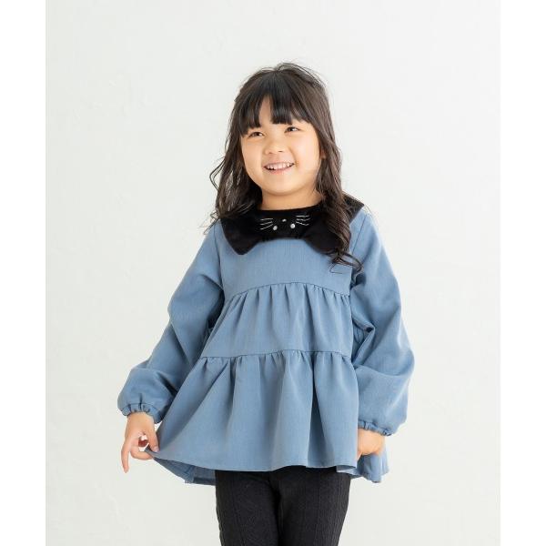 ●50％OFF● ラポシェビスキュイ La poche biscuit ねこ襟 チュニック ( 90 100 110 120 130 ) 子ども服 幼児 キッズ sale アウトレット | la poche biscuit | 05