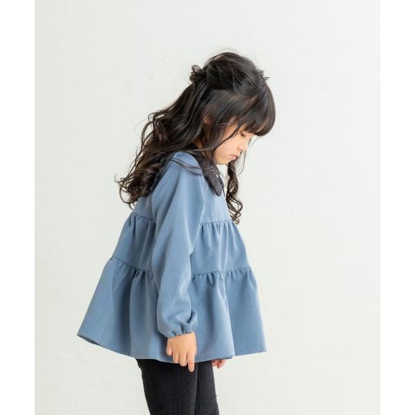 ラポシェビスキュイ La poche biscuit ねこ襟 チュニック ( 90 100 110 120 130 ) 子ども服 幼児 キッズ | la poche biscuit | 06