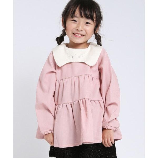 ラポシェビスキュイ La poche biscuit ねこ襟 チュニック ( 90 100 110 120 130 ) 子ども服 幼児 キッズ | la poche biscuit | 08