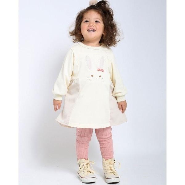 ラポシェビスキュイ La poche biscuit うさぎ ワンピース 長袖 （ヘアゴムつき）( 90 100 110 120 130 ) | la poche biscuit | 05