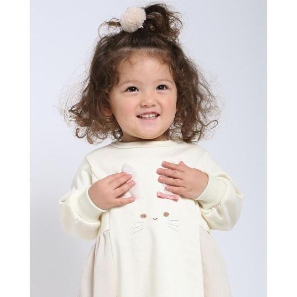 ●50％OFF● ラポシェビスキュイ La poche biscuit うさぎ ワンピース 長袖 （ヘアゴムつき）( 90 100 110 120 130 ) sale アウトレット | la poche biscuit | 06