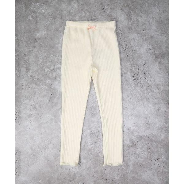 ラポシェビスキュイ La poche biscuit 裾フリル リブ レギンス ( 90 100 110 120 130 ) スパッツ | la poche biscuit | 06