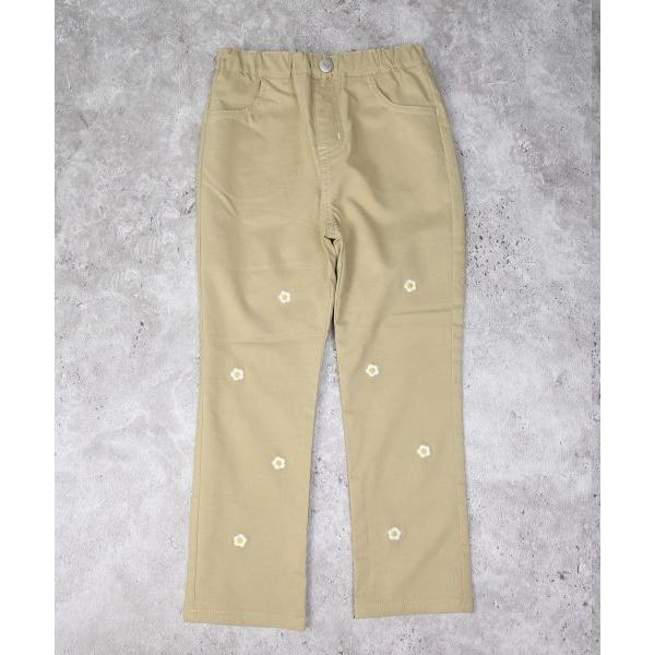 ラポシェビスキュイ La poche biscuit 小花刺繍 ストレッチスリム パンツ 長ズボン ( 90 100 110 120 130 ) | la poche biscuit | 08