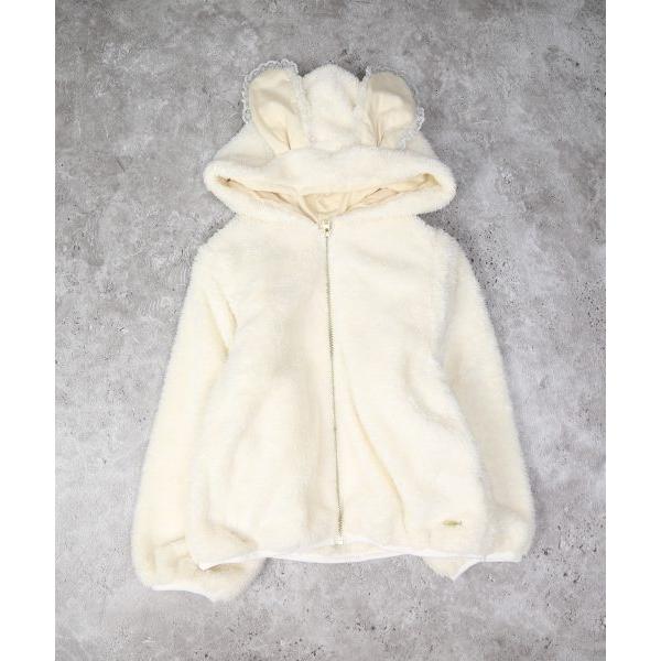 ラポシェビスキュイ La poche biscuit うさ耳 ボア パーカー ( 90 100 110 120 130 ) | la poche biscuit | 04