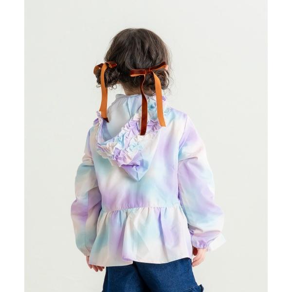 ●50％OFF● ラポシェビスキュイ La poche biscuit グラデーション/さくらんぼ総柄 ジャケット ( 90 100 110 120 130 ) sale アウトレット | la poche biscuit | 03