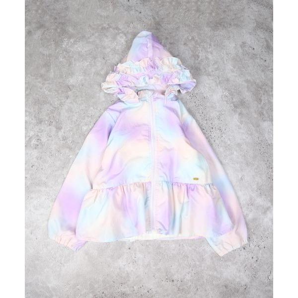●50％OFF● ラポシェビスキュイ La poche biscuit グラデーション/さくらんぼ総柄 ジャケット ( 90 100 110 120 130 ) sale アウトレット | la poche biscuit | 08