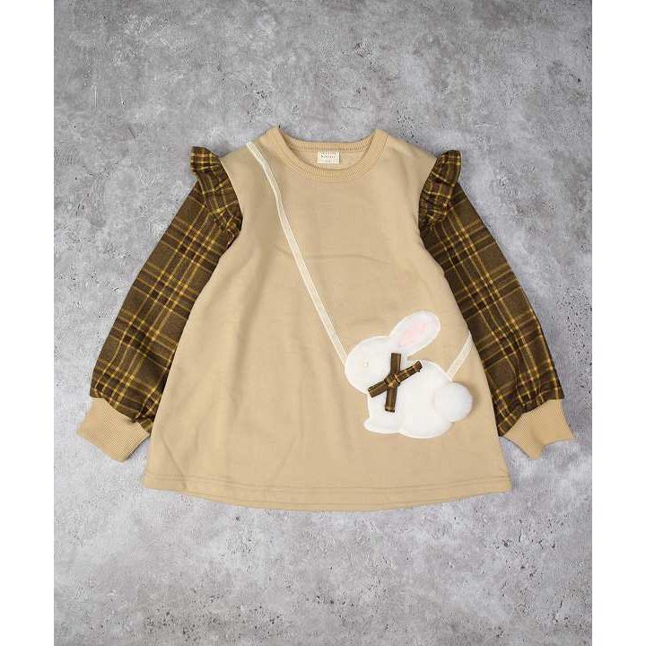 ラポシェビスキュイ La poche biscuit うさぎポシェットチュニック ( 90 100 110 120 130 ) アウトレット | la poche biscuit | 01