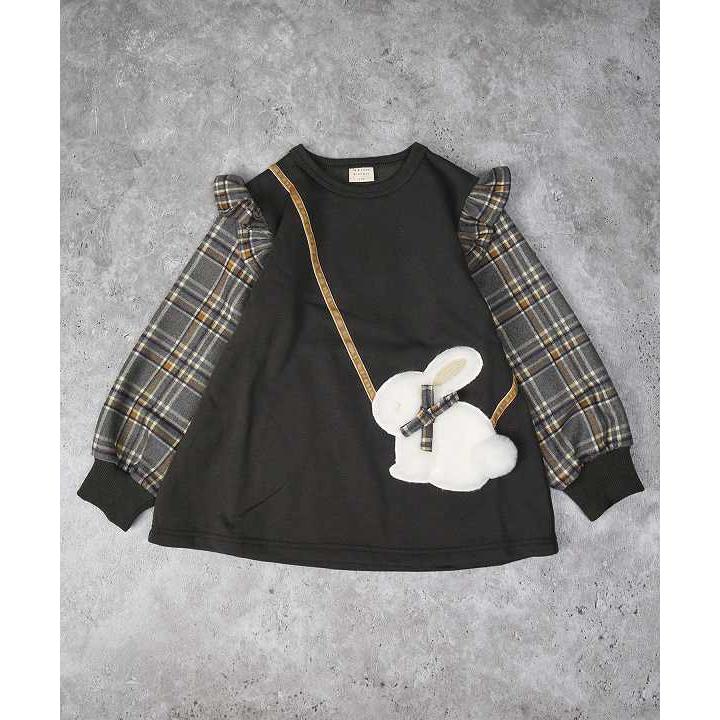 ラポシェビスキュイ La poche biscuit うさぎポシェットチュニック ( 90 100 110 120 130 ) アウトレット | la poche biscuit | 02