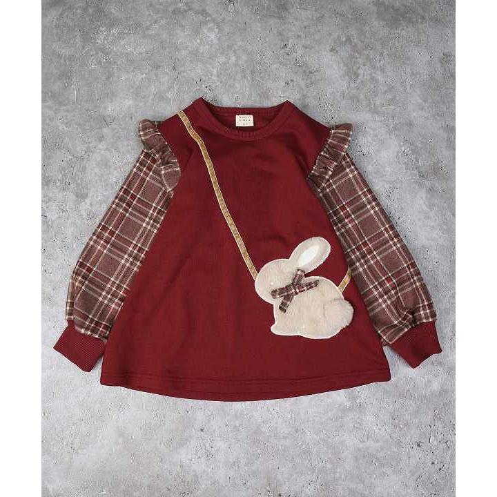 ラポシェビスキュイ La poche biscuit うさぎポシェットチュニック ( 90 100 110 120 130 ) アウトレット | la poche biscuit | 04