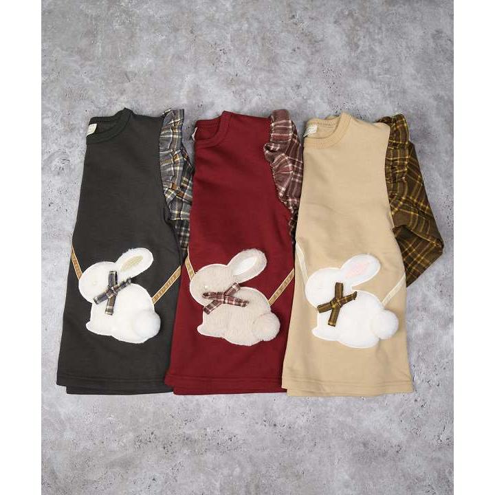 ラポシェビスキュイ La poche biscuit うさぎポシェットチュニック ( 90 100 110 120 130 ) アウトレット | la poche biscuit | 09