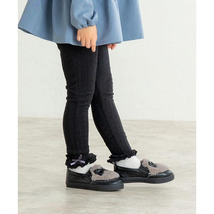 ●50％OFFセール●ラポシェビスキュイ La poche biscuit ケーブル模様レギンス ( 90 100 110 120 130 ) スパッツ 子ども服 幼児 キッズ 保育園 幼稚園 小学生 女 | la poche biscuit | 06