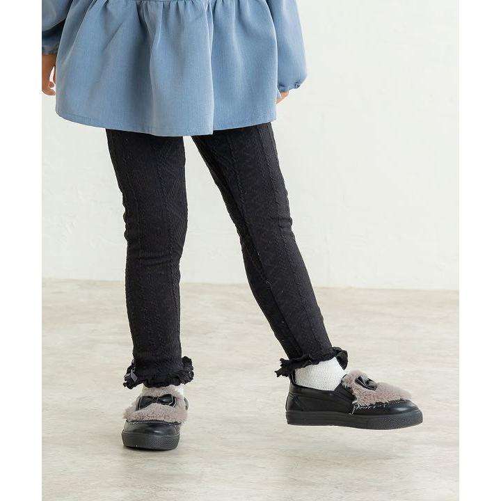 ●50％OFFセール●ラポシェビスキュイ La poche biscuit ケーブル模様レギンス ( 90 100 110 120 130 ) スパッツ 子ども服 幼児 キッズ 保育園 幼稚園 小学生 女 | la poche biscuit | 07