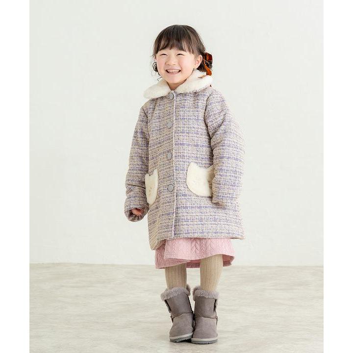 ラポシェビスキュイ La poche biscuit ねこポケットツイードコート ( 90 100 110 120 130 140 ) アウトレット | la poche biscuit | 05