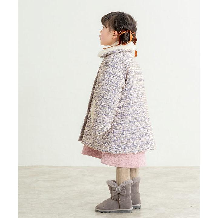 ラポシェビスキュイ La poche biscuit ねこポケットツイードコート ( 90 100 110 120 130 140 ) アウトレット | la poche biscuit | 06
