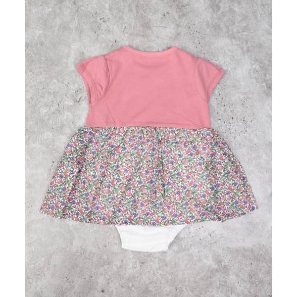 ●50％OFFセール●ラ・ポシェ・ビスキュイ　La poche biscuit　うさぎ　ロンパース(70・80)子ども服　ベビー　赤ちゃん　ショートオール　カバーオール　花柄　L | la poche biscuit | 04