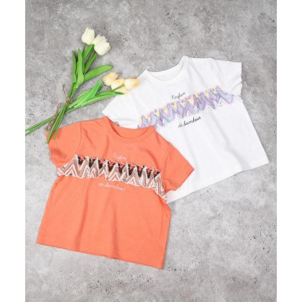 ●50％OFFセール●ラ・ポシェ・ビスキュイ　La poche biscuit　エスニック風　半袖　Tシャツ(110・120・130・140)子ども服　キッズ　小学生　女の子　カジュアル | la poche biscuit | 04