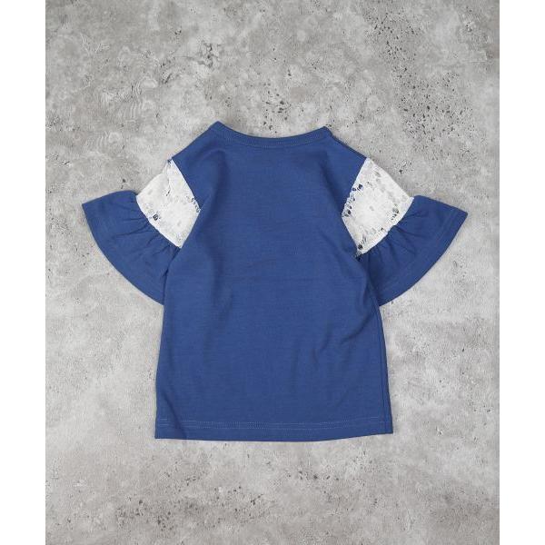 ラ・ポシェ・ビスキュイ　La poche biscuit　袖レース 半袖 Tシャツ (110・120・130・140)子ども服　女の子　幼児　小学生　キッズ　レース　LP25ES010 | la poche biscuit | 03