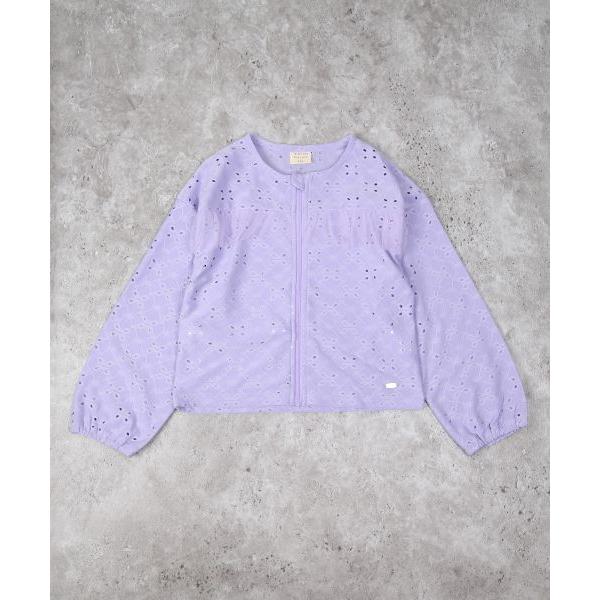 ラ・ポシェ・ビスキュイ　La poche biscuit　UVカット　レースカーディガン　( 110cm 120cm 130cm 140cm ) コンパクト キッズ　小学生　女の子　羽織り | la poche biscuit | 05