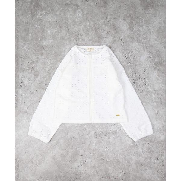 ラ・ポシェ・ビスキュイ　La poche biscuit　UVカット　レースカーディガン　( 110cm 120cm 130cm 140cm ) コンパクト キッズ　小学生　女の子　羽織り | la poche biscuit | 06