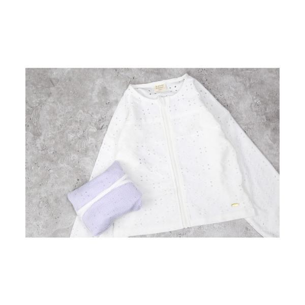 ラ・ポシェ・ビスキュイ　La poche biscuit　UVカット　レースカーディガン　( 110cm 120cm 130cm 140cm ) コンパクト キッズ　小学生　女の子　羽織り | la poche biscuit | 09