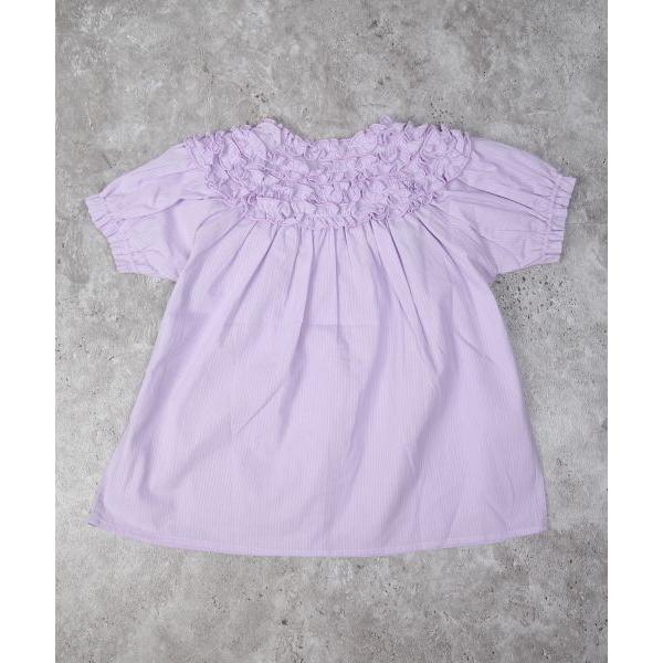 ラ・ポシェ・ビスキュイ　La poche biscuit　ブラウス　(110・120・130・140)子ども服　キッズ　小学生　女の子　ストライプ　お出かけ　LP25ES015 | la poche biscuit | 03