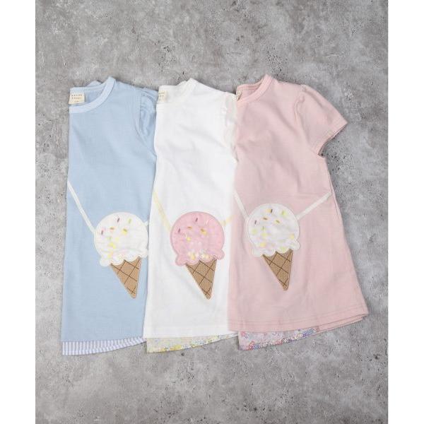ラ・ポシェ・ビスキュイ　La poche biscuit　 アイス柄ポシェット チュニック(110・120・130・140)子ども服　女の子　小学生　キッズ　半袖　Tシャツ | la poche biscuit | 08