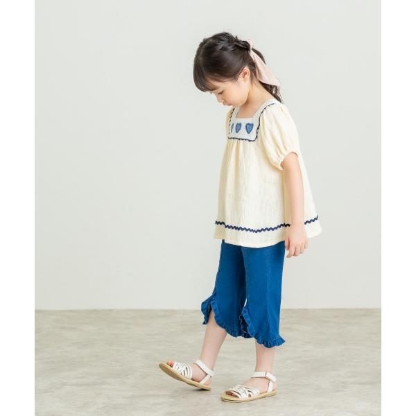 ラ・ポシェ・ビスキュイ　La poche biscuit　ハート柄　チュニック (110・120・130・140)子ども服　女の子　小学生　キッズ　LP25ES017　半袖　Tシャツ | la poche biscuit | 02