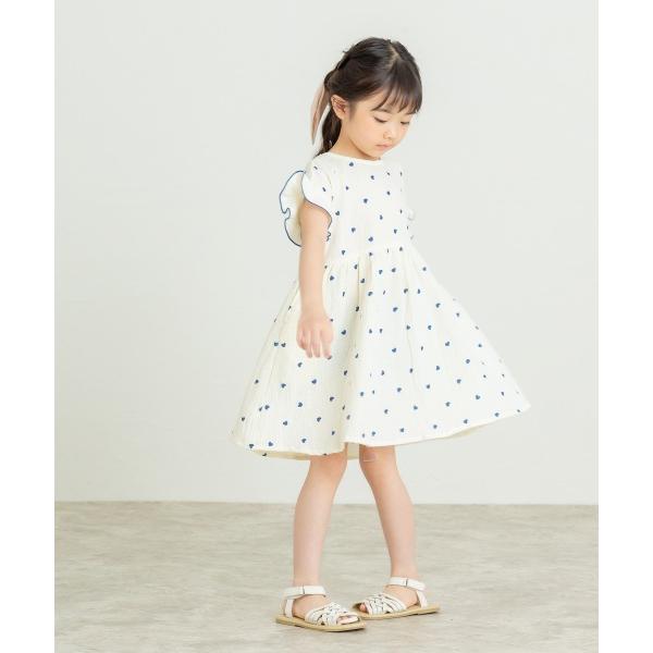 ラ・ポシェ・ビスキュイ　La poche biscuit　ハート　総柄　ワンピース (110・120・130・140)子ども服　女の子　小学生　キッズ　LP25ES019　半袖　綿100 | la poche biscuit | 02