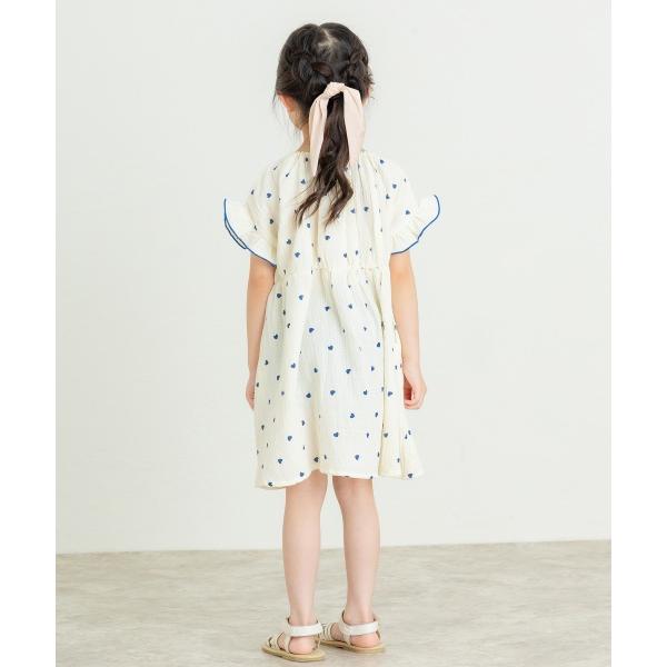 ラ・ポシェ・ビスキュイ　La poche biscuit　ハート　総柄　ワンピース (110・120・130・140)子ども服　女の子　小学生　キッズ　LP25ES019　半袖　綿100 | la poche biscuit | 04