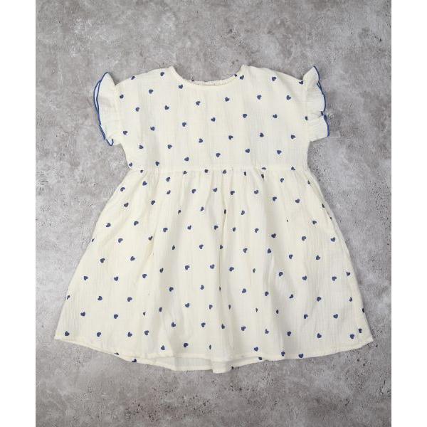 ラ・ポシェ・ビスキュイ　La poche biscuit　ハート　総柄　ワンピース (110・120・130・140)子ども服　女の子　小学生　キッズ　LP25ES019　半袖　綿100 | la poche biscuit | 05