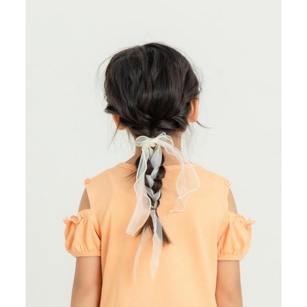 ●50％OFFセール●ラ・ポシェ・ビスキュイ　La poche biscuit　 2WAY うさぎ柄　ワンピース(110・120・130・140)子ども服　女の子　キッズ　半袖 オフショルダー | la poche biscuit | 11