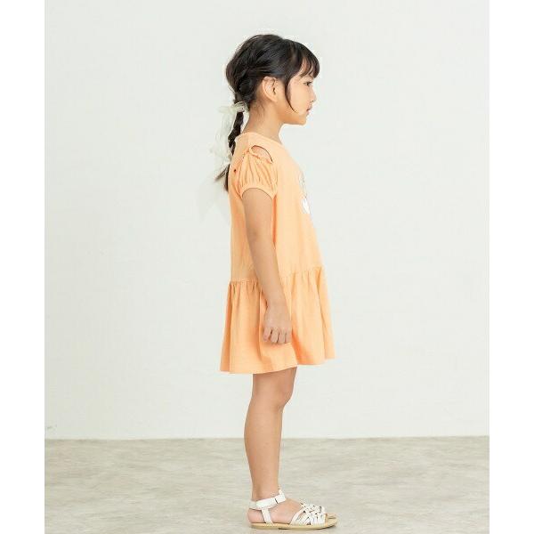●50％OFFセール●ラ・ポシェ・ビスキュイ　La poche biscuit　 2WAY うさぎ柄　ワンピース(110・120・130・140)子ども服　女の子　キッズ　半袖 オフショルダー | la poche biscuit | 08