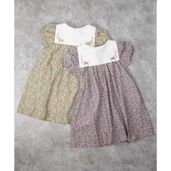 ●50％OFFセール●ラ・ポシェ・ビスキュイ　La poche biscuit　 2WAY フルーツ 総柄　ワンピース(110・120・130・140)子ども服　女の子　キッズ　半袖 前後着用 | la poche biscuit | 10