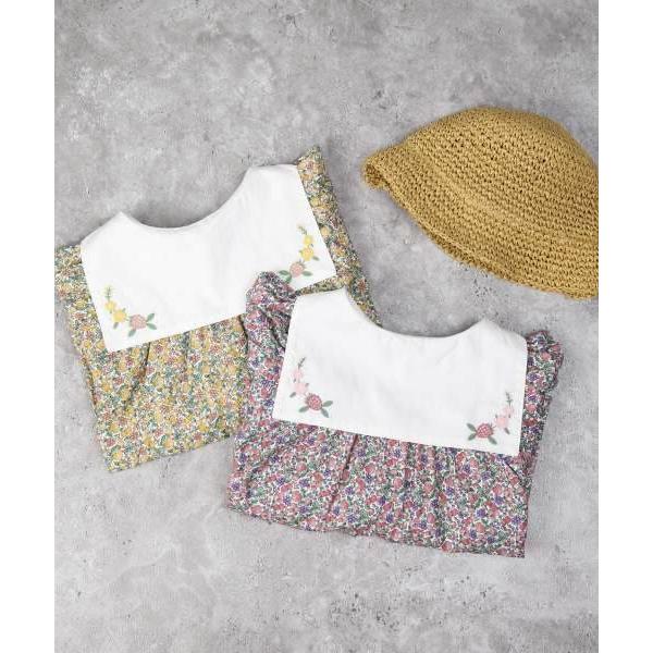 ラ・ポシェ・ビスキュイ　La poche biscuit　 2WAY フルーツ 総柄　ワンピース(110・120・130・140)子ども服　女の子　キッズ　半袖 前後着用可 | la poche biscuit | 11