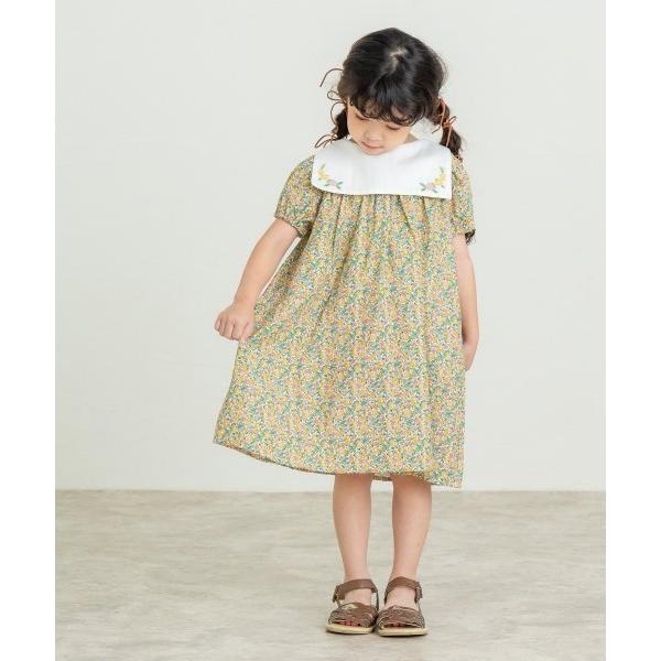 ラ・ポシェ・ビスキュイ　La poche biscuit　 2WAY フルーツ 総柄　ワンピース(110・120・130・140)子ども服　女の子　キッズ　半袖 前後着用可 | la poche biscuit | 01