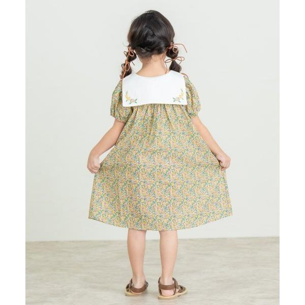 ラ・ポシェ・ビスキュイ　La poche biscuit　 2WAY フルーツ 総柄　ワンピース(110・120・130・140)子ども服　女の子　キッズ　半袖 前後着用可 | la poche biscuit | 05