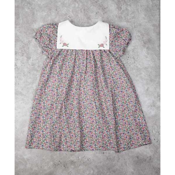 ●50％OFFセール●ラ・ポシェ・ビスキュイ　La poche biscuit　 2WAY フルーツ 総柄　ワンピース(110・120・130・140)子ども服　女の子　キッズ　半袖 前後着用 | la poche biscuit | 07