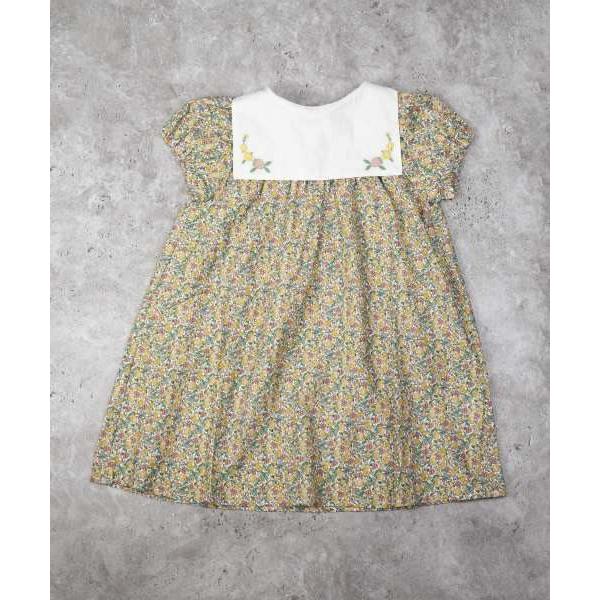 ラ・ポシェ・ビスキュイ　La poche biscuit　 2WAY フルーツ 総柄　ワンピース(110・120・130・140)子ども服　女の子　キッズ　半袖 前後着用可 | la poche biscuit | 09