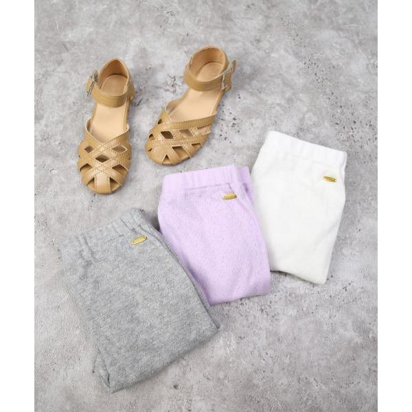 ラ・ポシェ・ビスキュイ　La poche biscuit　裾ギャザー　レギンス (110・120・130・140)子ども服　女の子　小学生　キッズ　LP25ES026　スパッツ | la poche biscuit | 06